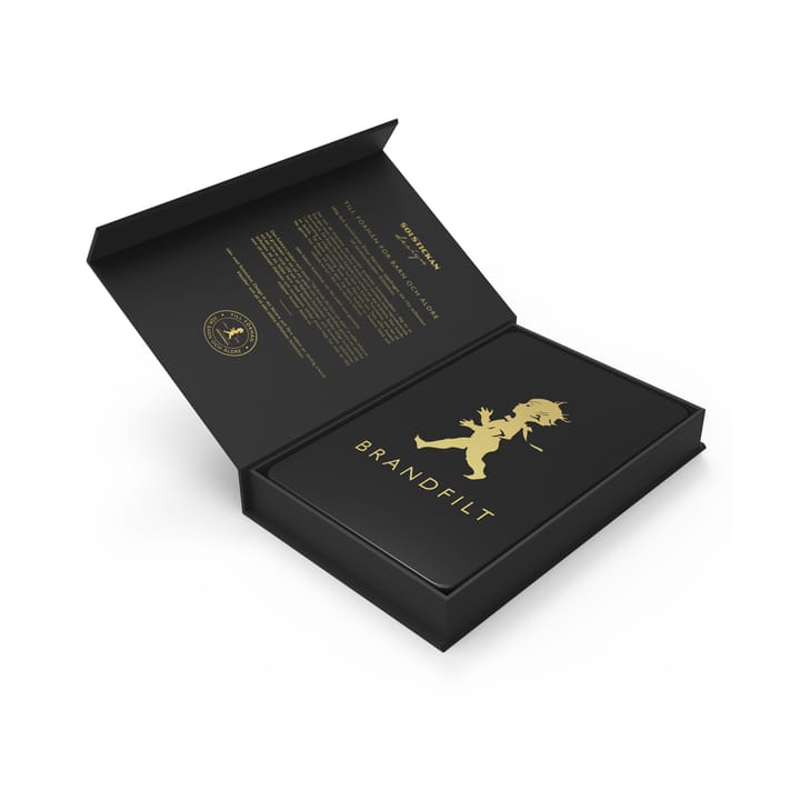 Solstickan branddeken 16x2,7x25 cm, Zwart-goud Solstickan Design