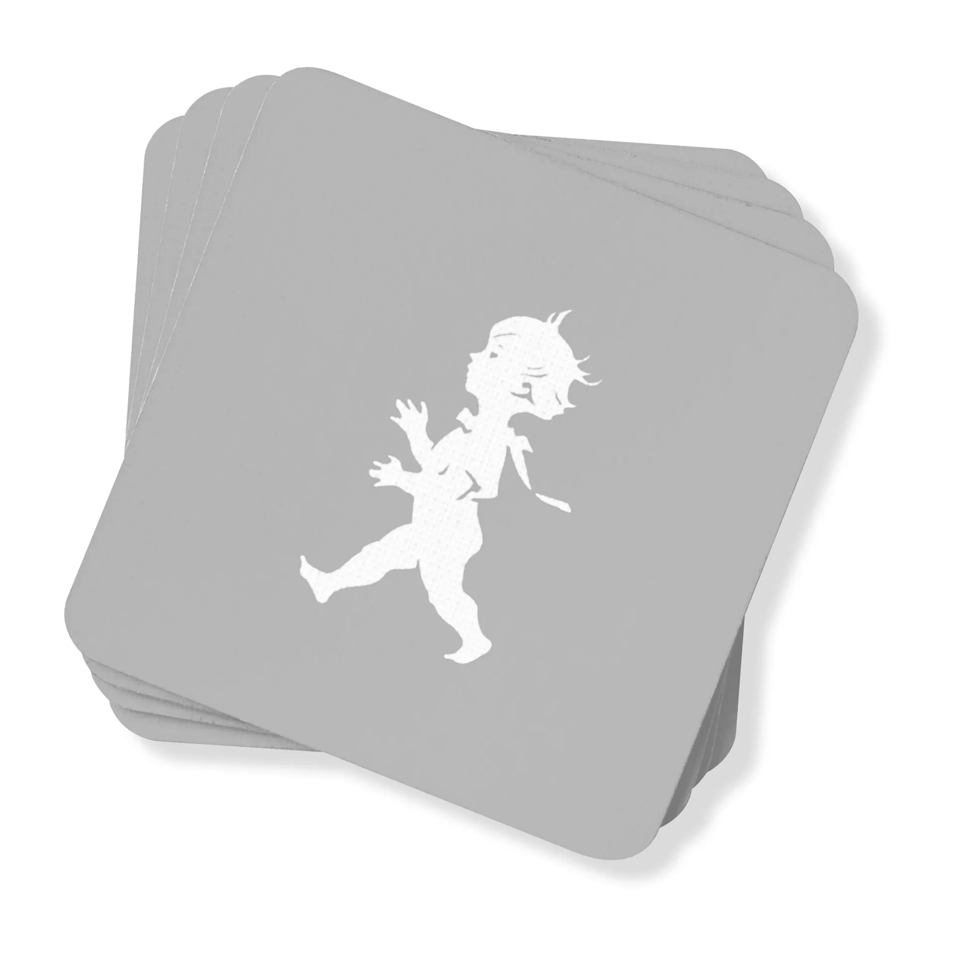 Solstickan glasonderzetter 10x10 cm 4-pack, Grijs Solstickan Design