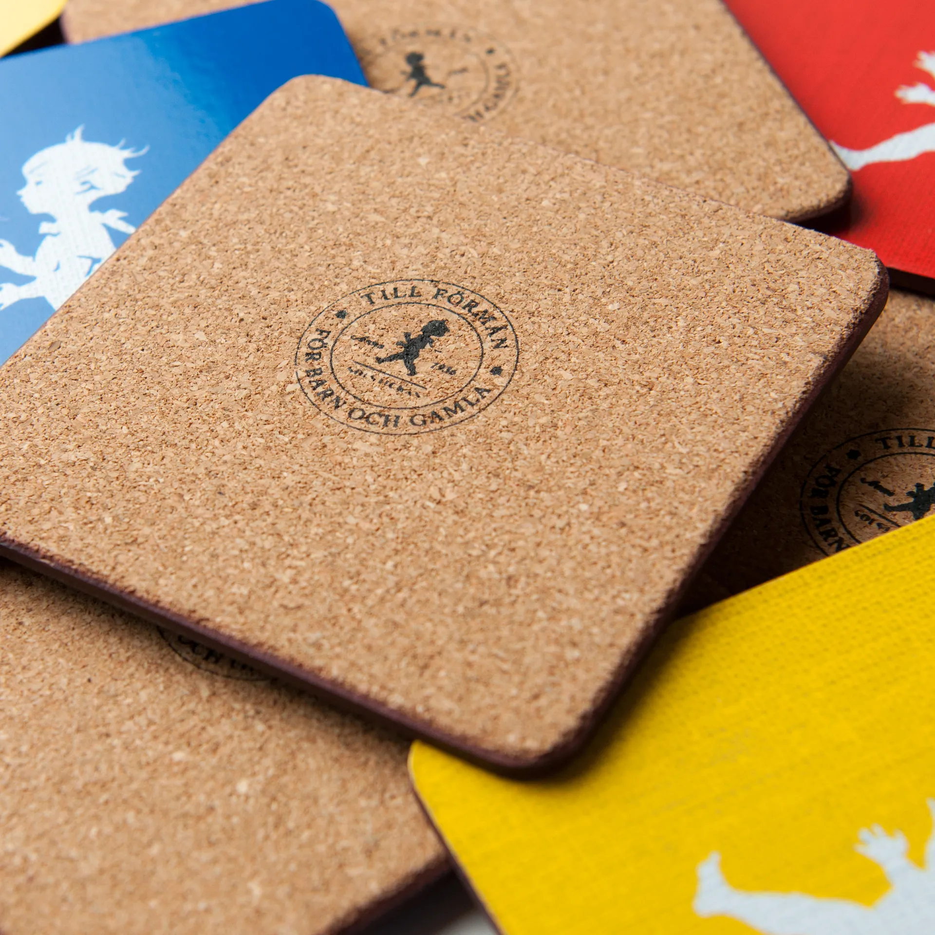 Solstickan glasonderzetter 10x10 cm 4-pack, Grijs Solstickan Design