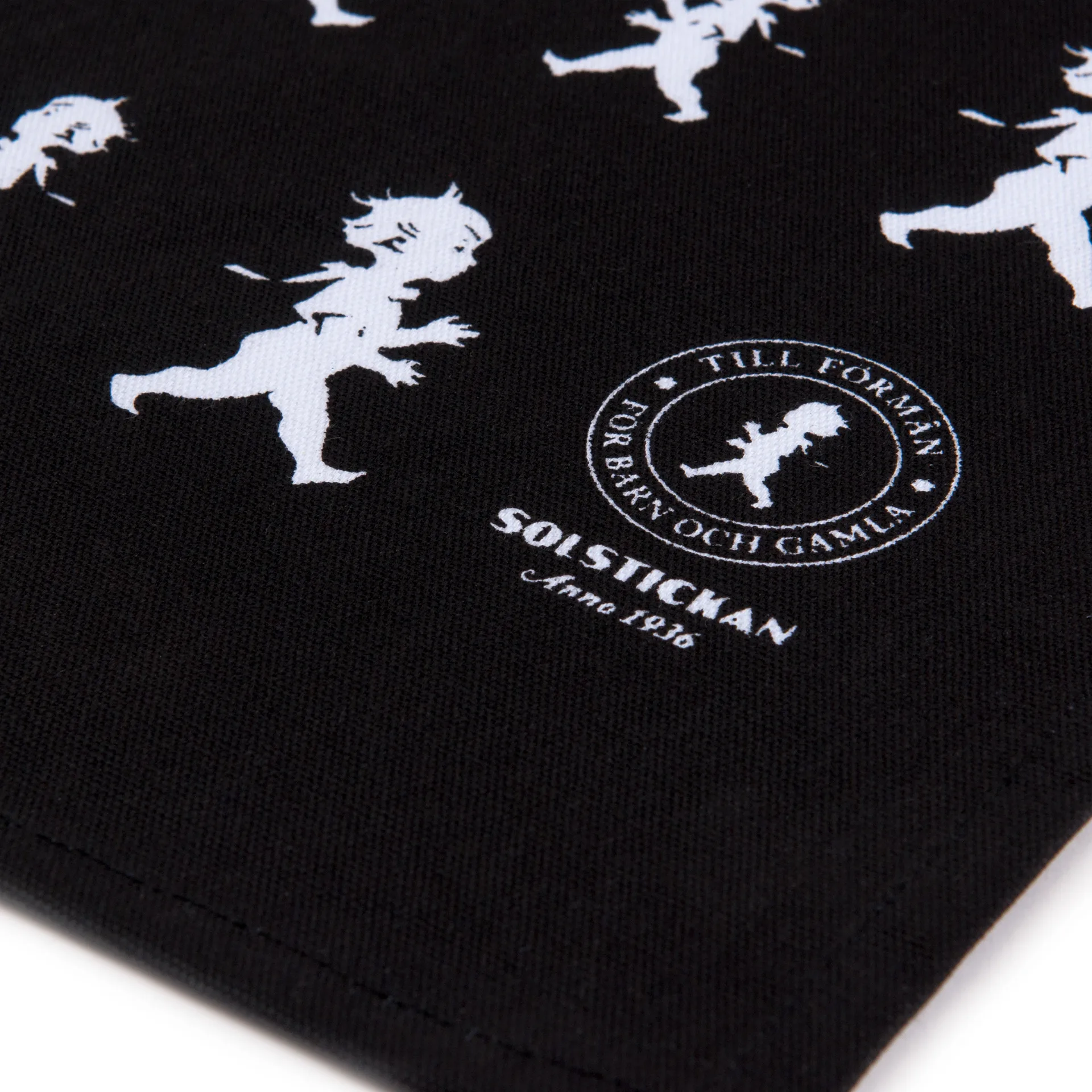 Solstickan keukenhanddoek 50x70 cm, Zwart-wit Solstickan Design