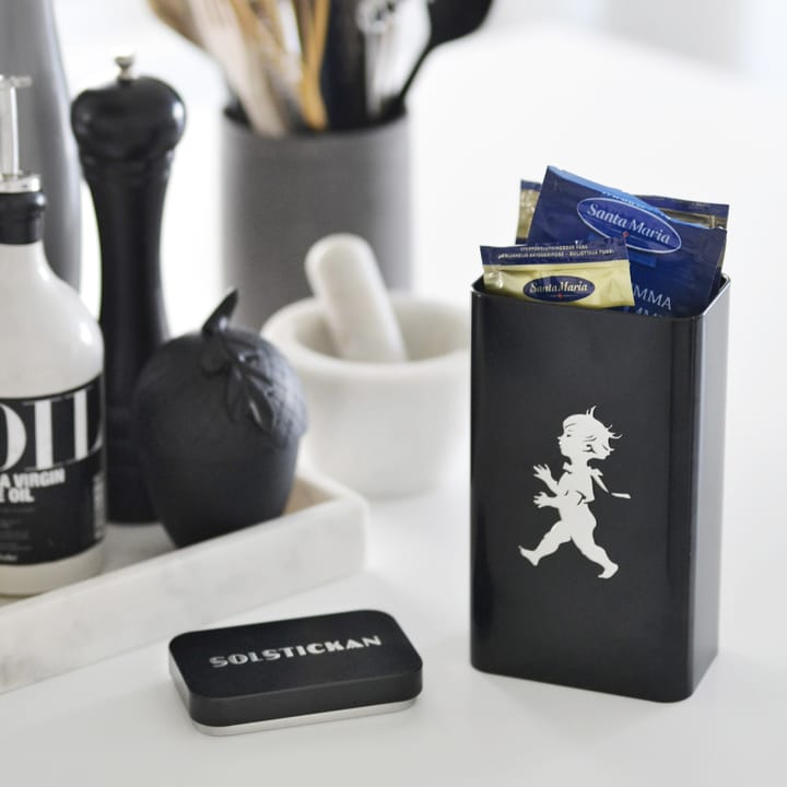 Solstickan koffieblik 20,5 cm, Matzwart Solstickan Design