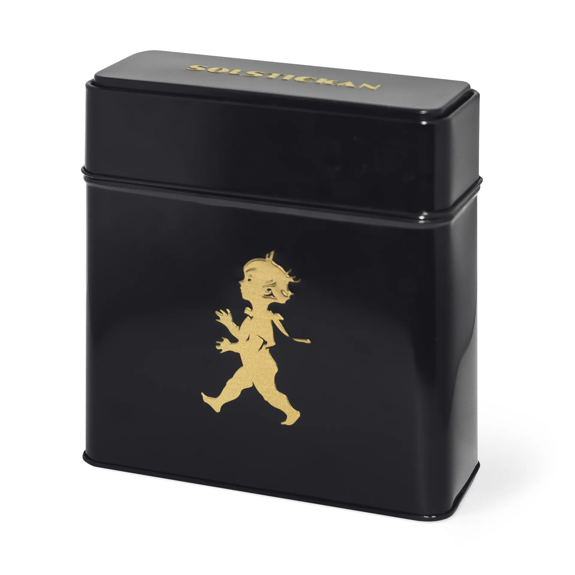 Solstickan koffiefilterblik 15,4x17 cm, Zwart-goud Solstickan Design