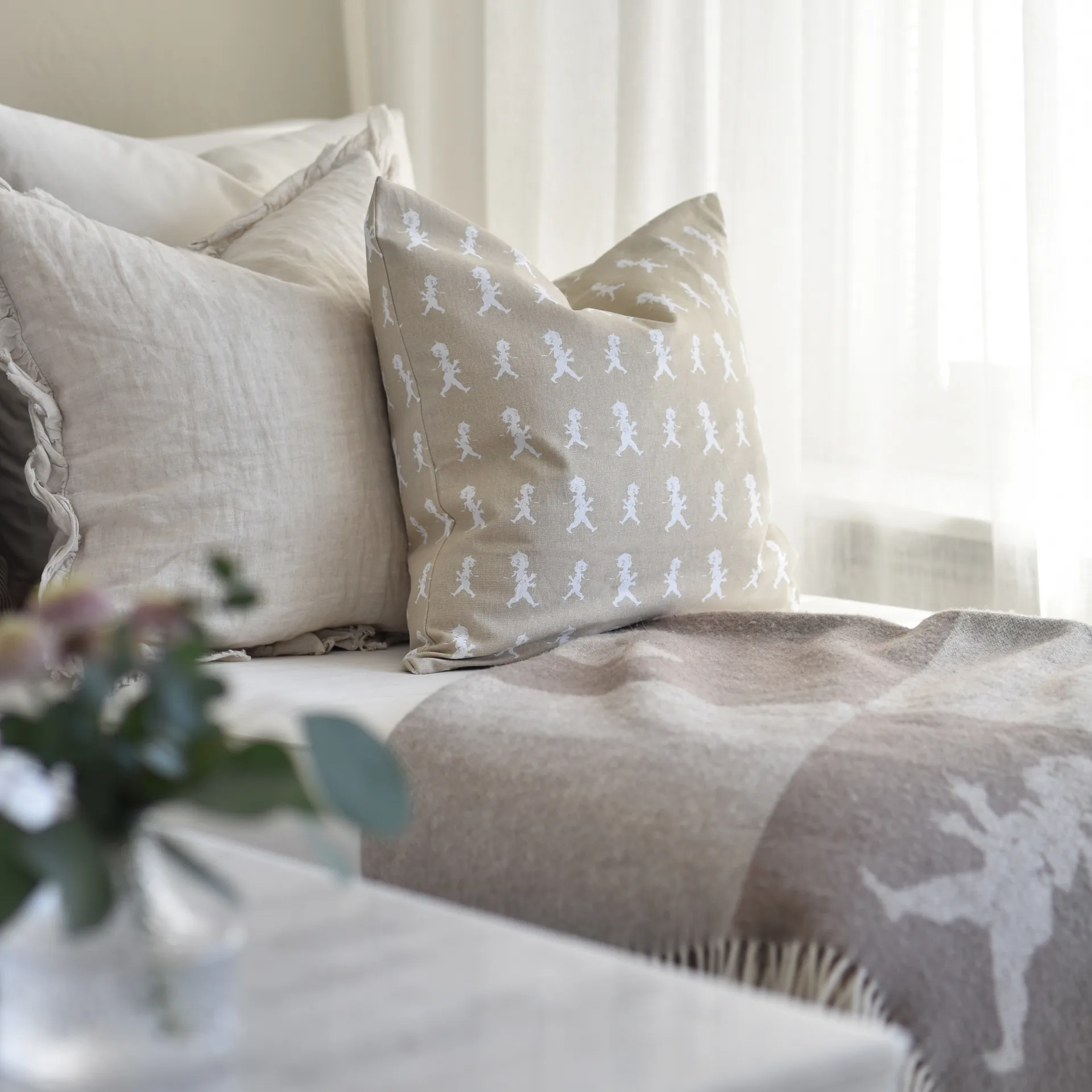 Solstickan kussenhoes 50x50 cm, Zand Solstickan Design