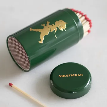 Solstickan luciferkoker 100-pack - Groen-goud - Solstickan Design