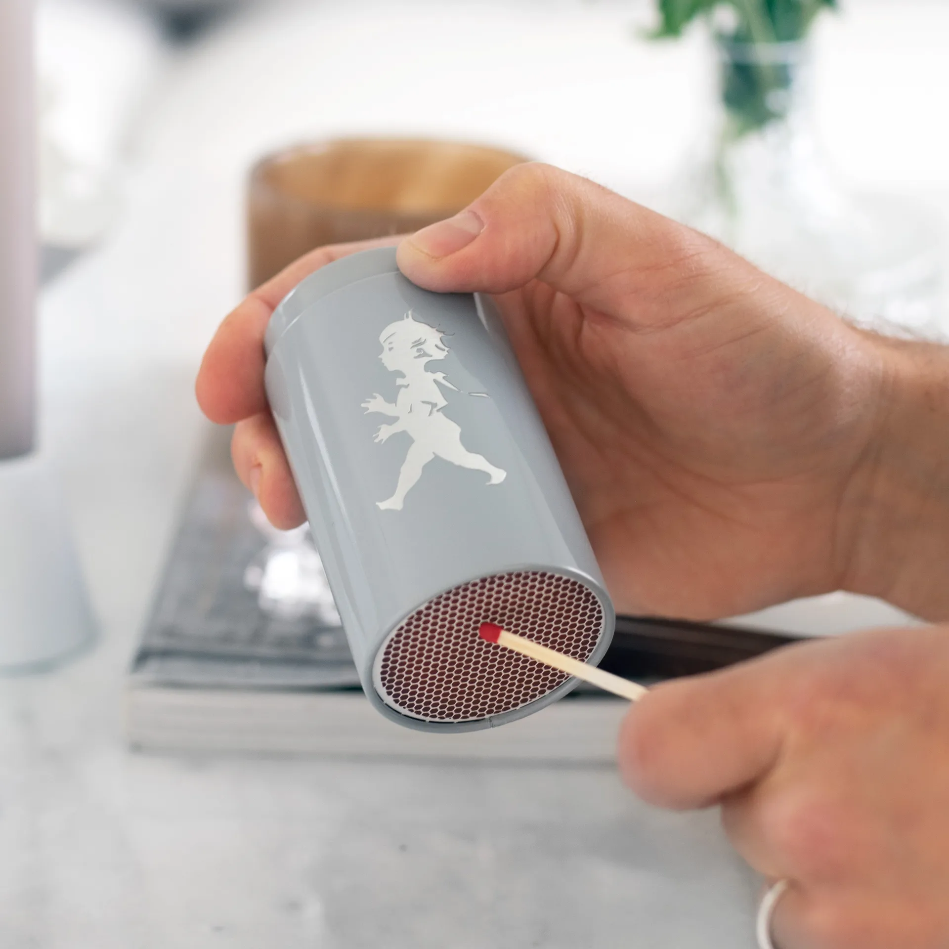 Solstickan lucifers 100-pack, Grijs Solstickan Design