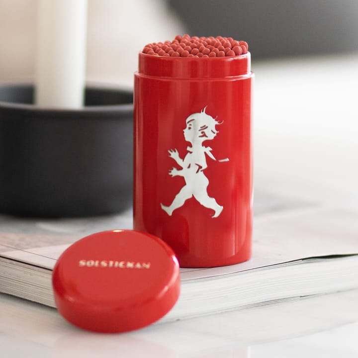 Solstickan lucifers 100-pack, Rood Solstickan Design
