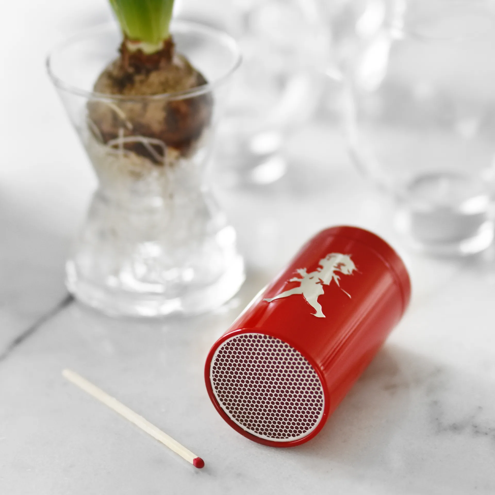 Solstickan lucifers 100-pack, Rood Solstickan Design