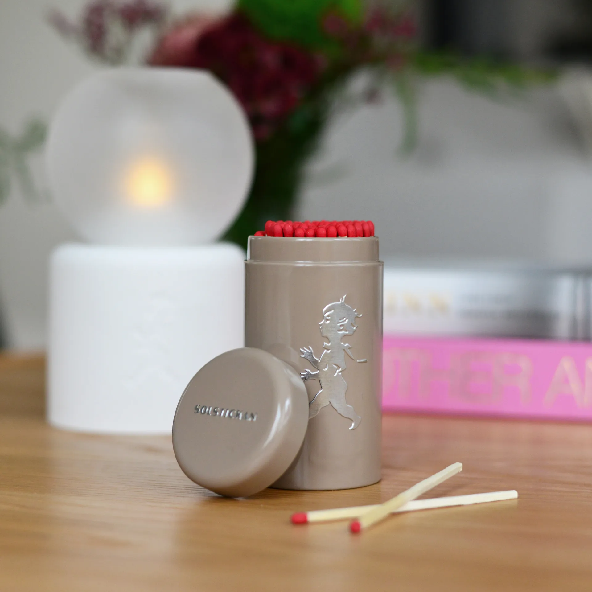 Solstickan lucifers 100-pack, Zand Solstickan Design