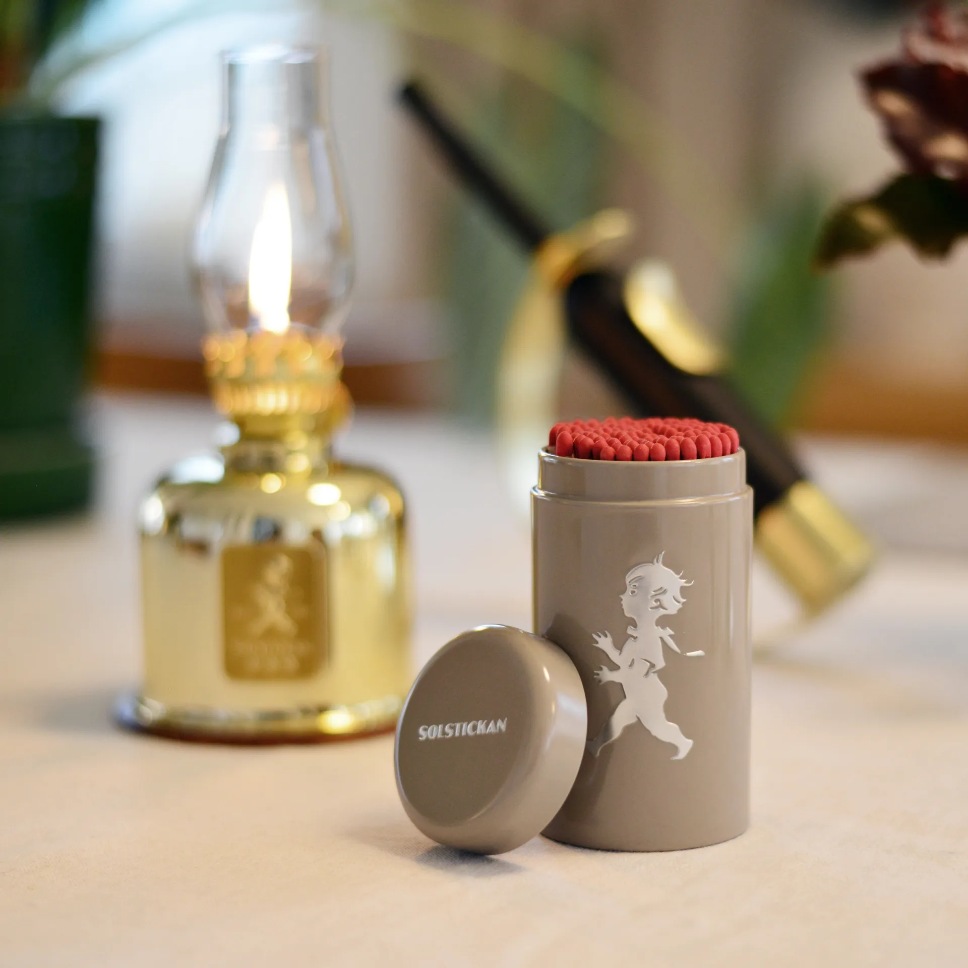 Solstickan lucifers 100-pack, Zand Solstickan Design