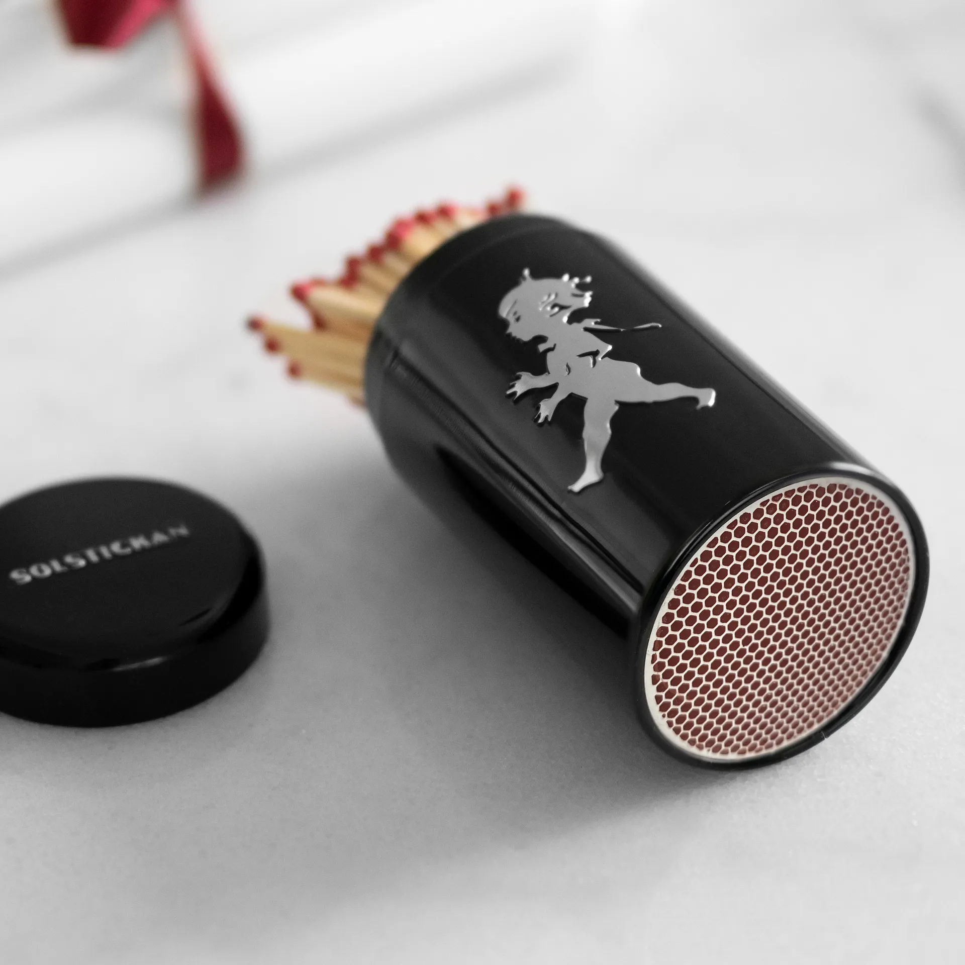 Solstickan lucifers 100-pack, Zwart Solstickan Design