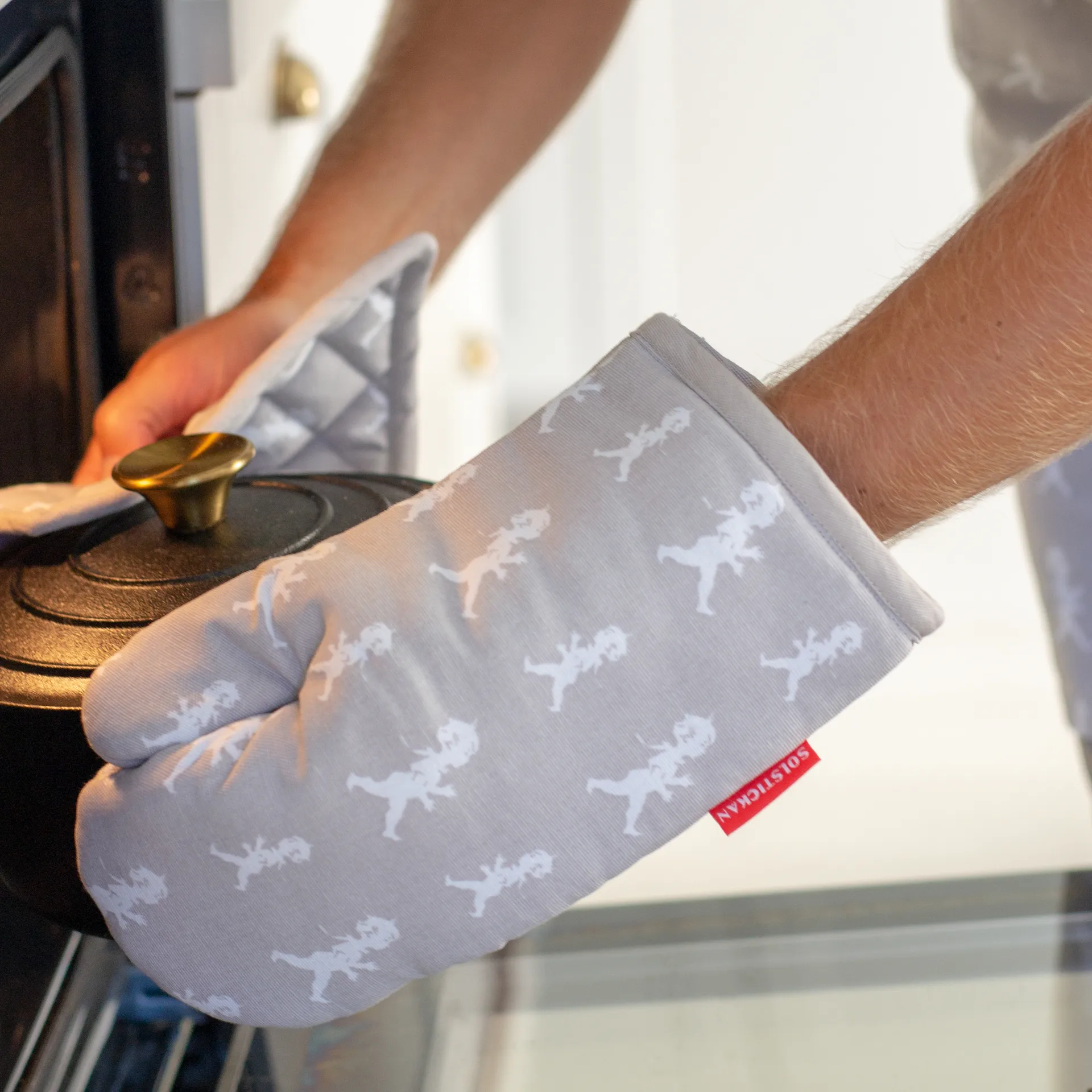 Solstickan ovenwant 22x30 cm, Grijs Solstickan Design