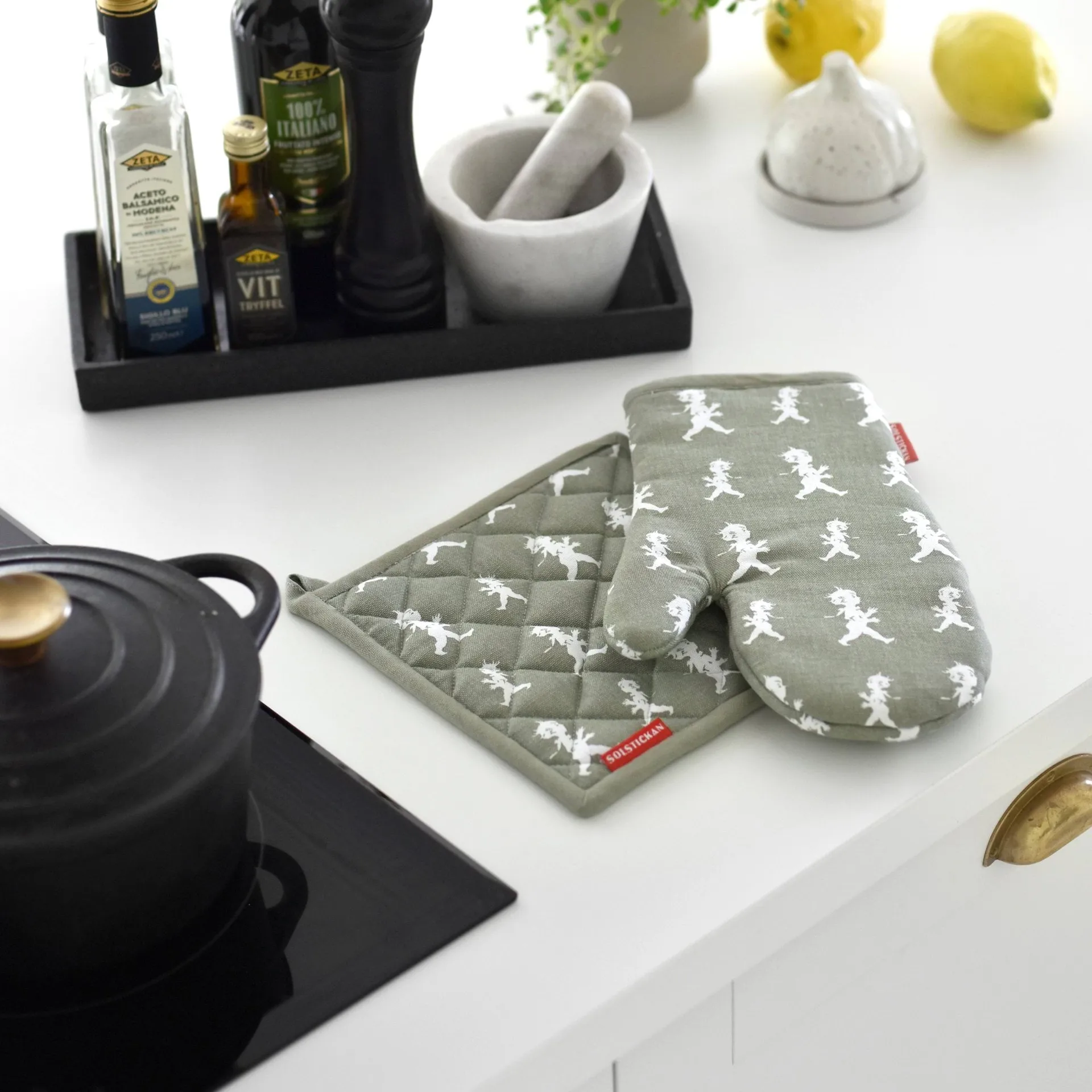 Solstickan ovenwant 22x30 cm, Groen Solstickan Design