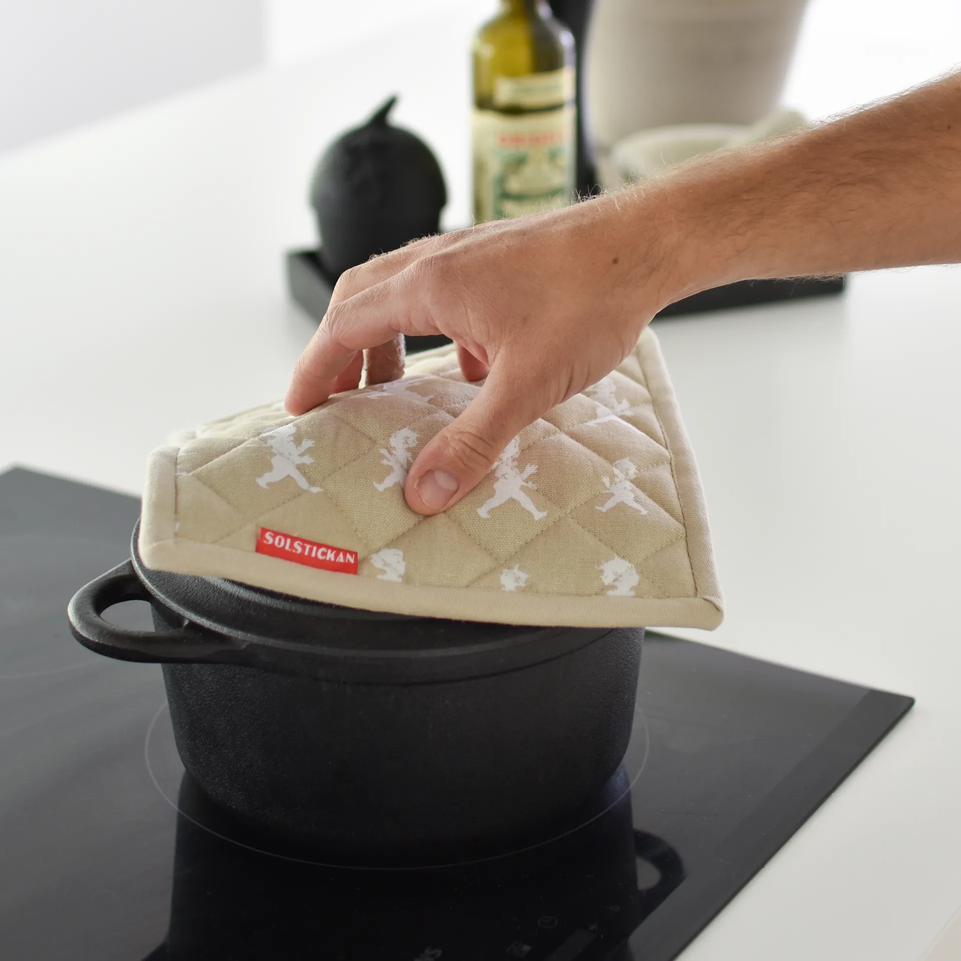 Solstickan pannenlap 22x22 cm, Zand Solstickan Design