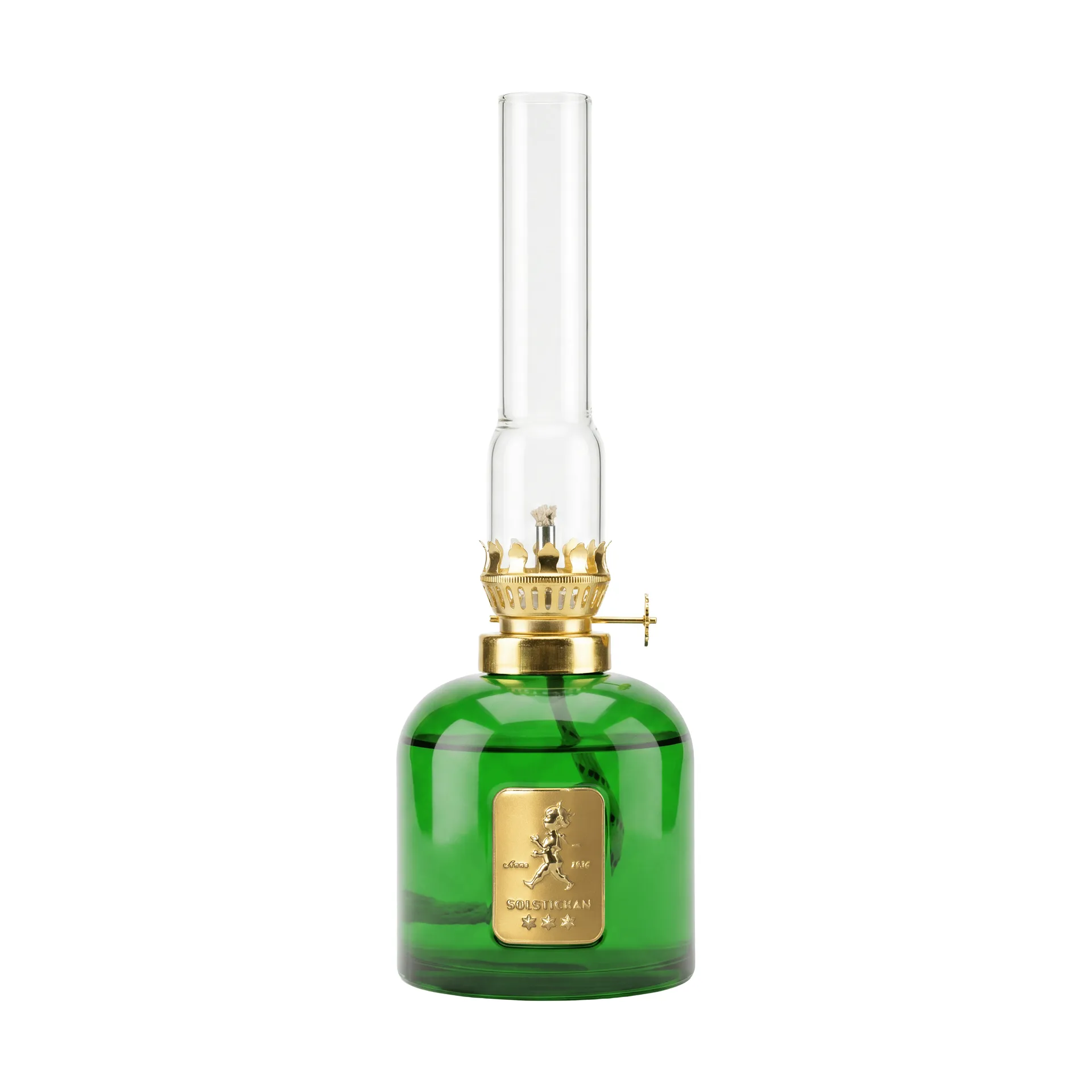 Solstickan paraffine-lamp, Groen, Ø8x24 cm Solstickan Design