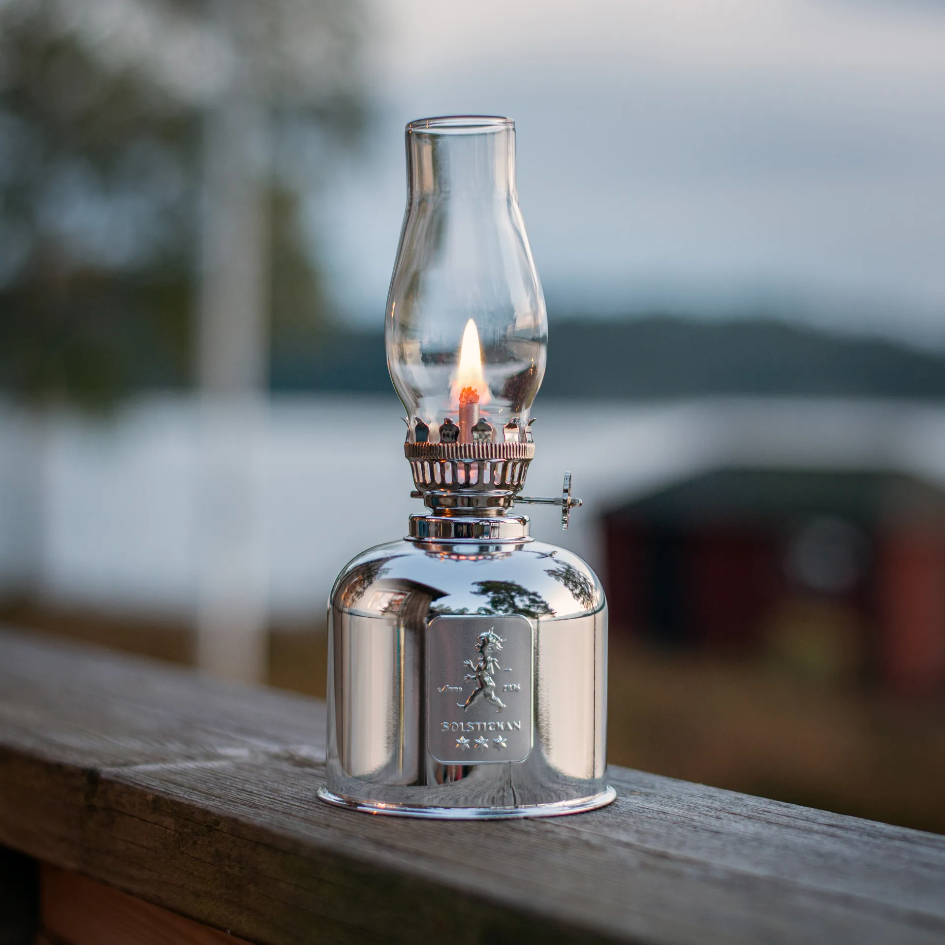 Solstickan paraffine-lamp, Zilver Solstickan Design