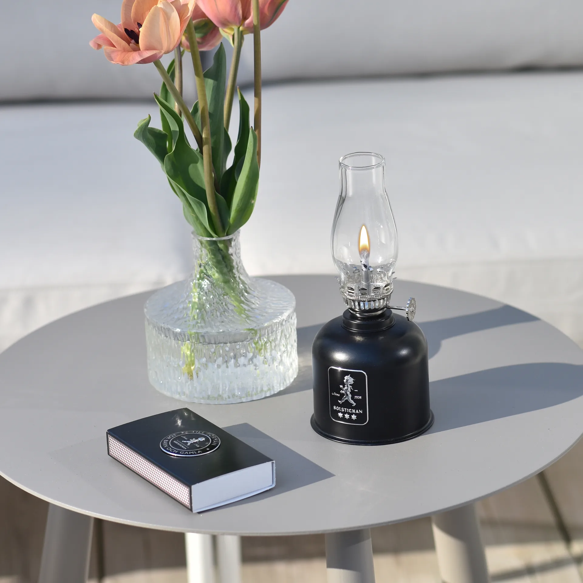Solstickan paraffine-lamp, Zwart Solstickan Design