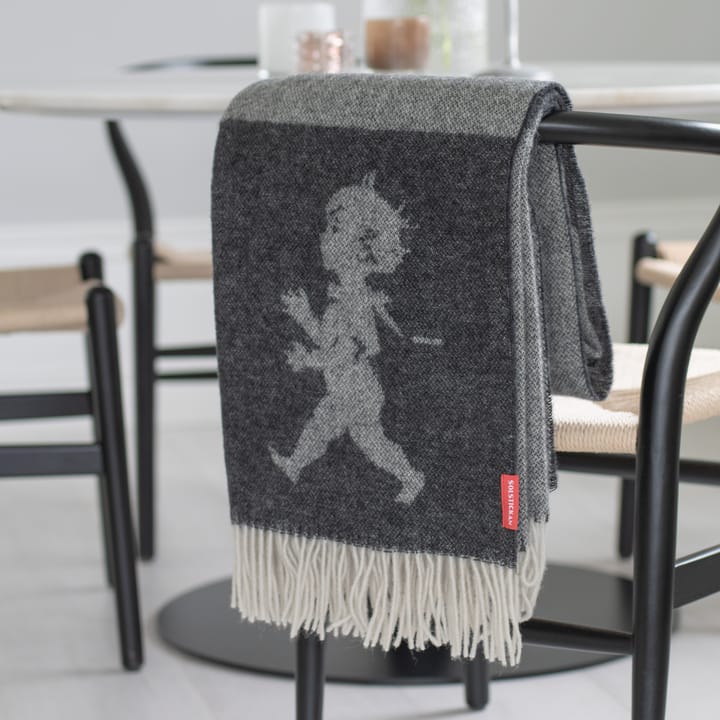 Solstickan plaid merinowol 130x170 cm, Antracietgrijs Solstickan Design