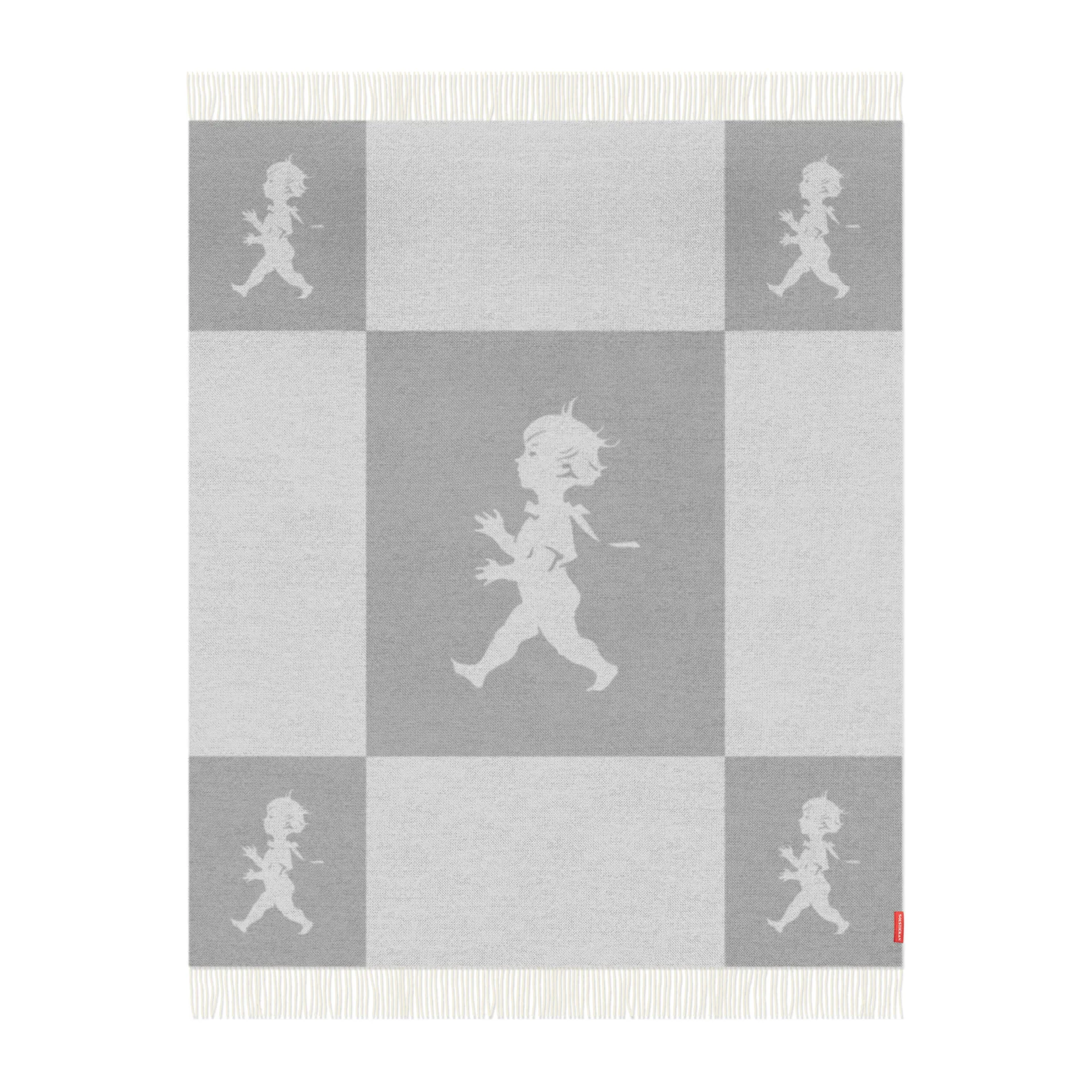 Solstickan plaid merinowol 130x170 cm, Lichtgrijs Solstickan Design