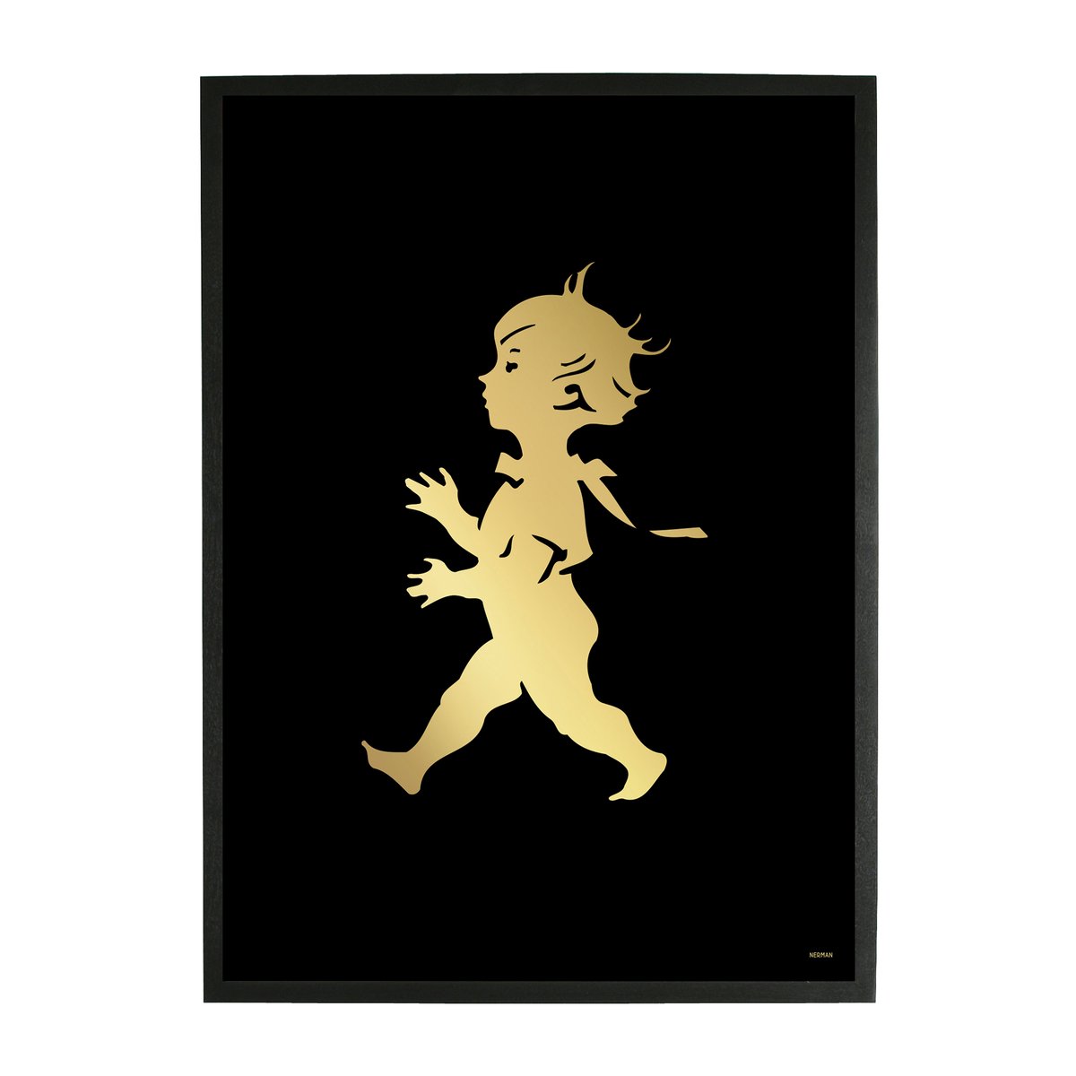 Solstickan Design Solstickan poster 50x70 cm Goud-zwart
