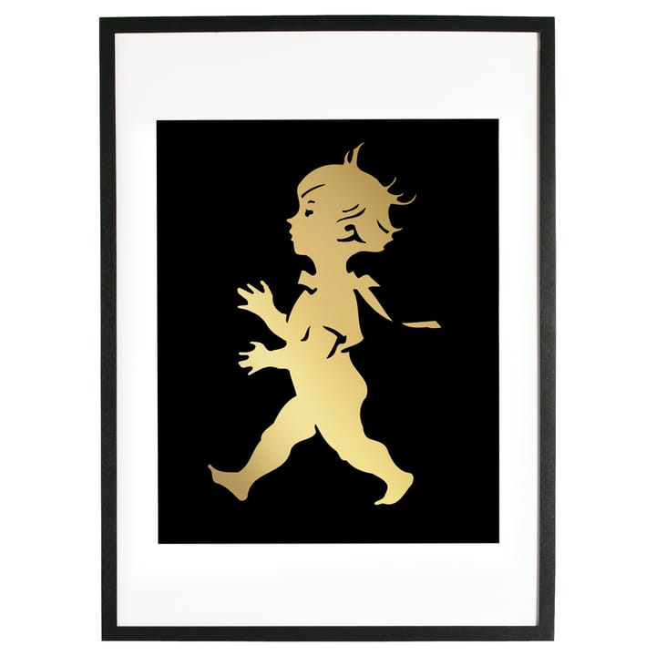 Solstickan poster 50x70 cm, Goud-zwart Solstickan Design