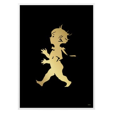 Solstickan poster 50x70 cm - Goud-zwart - Solstickan Design