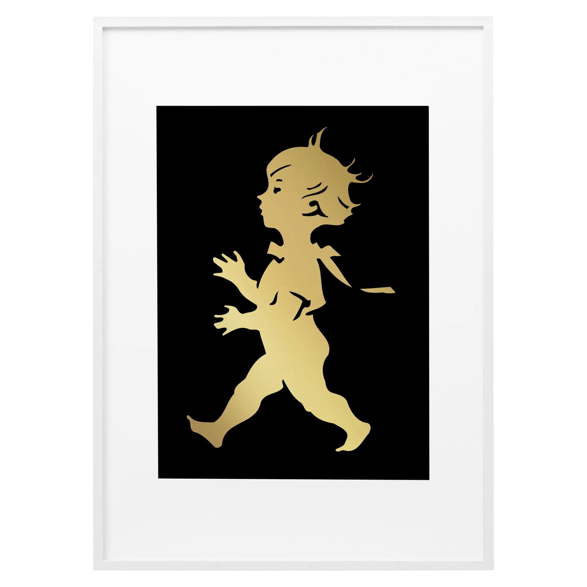 Solstickan poster 50x70 cm, Goud-zwart Solstickan Design