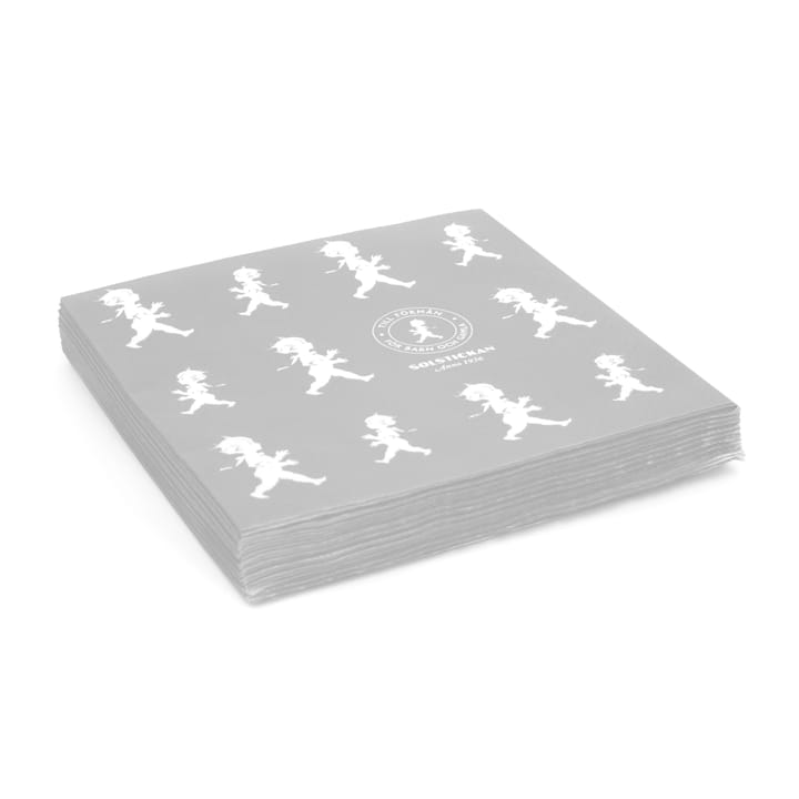 Solstickan servet 33x33 cm 20-pack - Grijs - Solstickan Design
