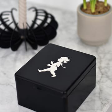 Solstickan theedoos met vakjes 13,6x15,6 cm - Zwart - Solstickan Design