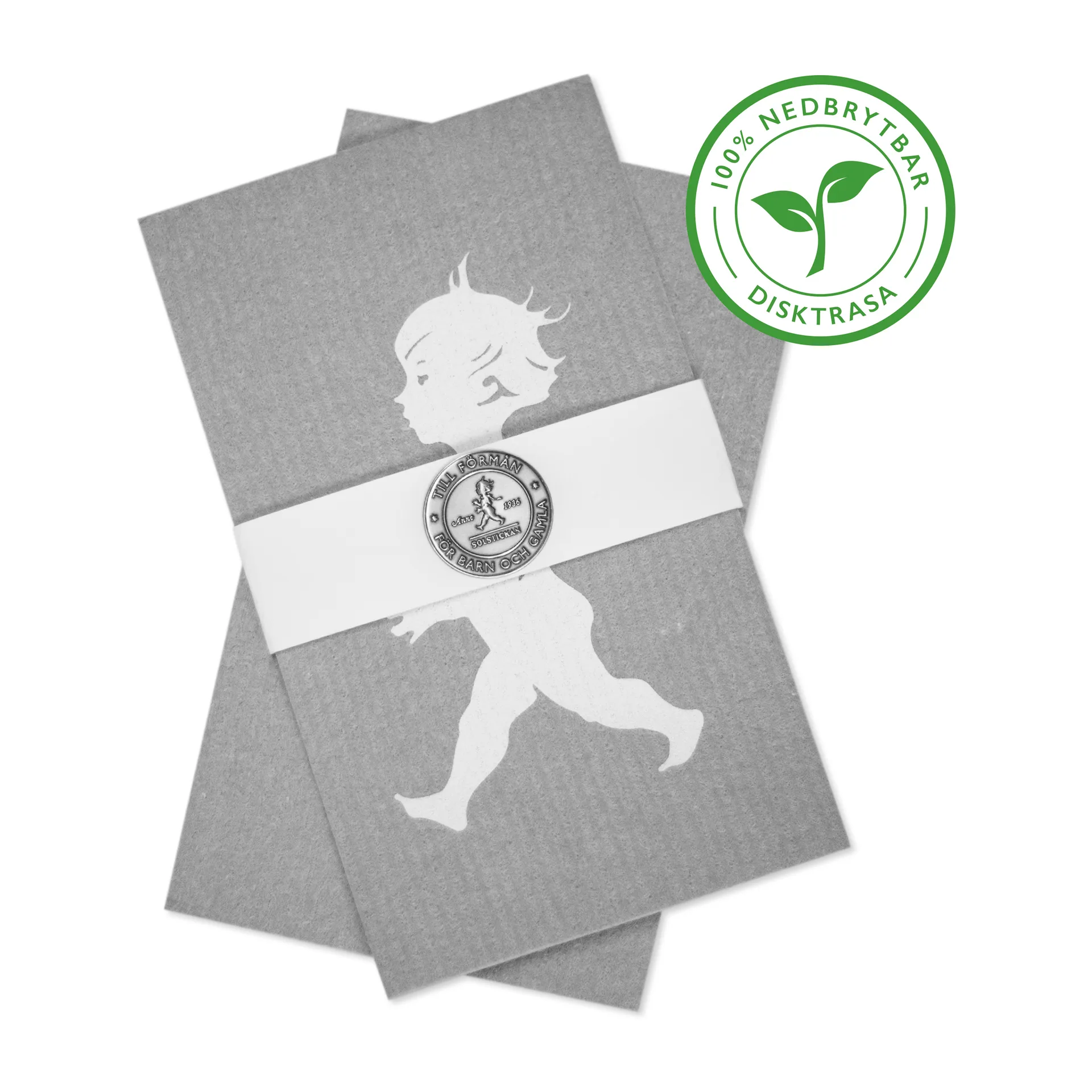 Solstickan vaatdoekje 2-pack, Grijs Solstickan Design