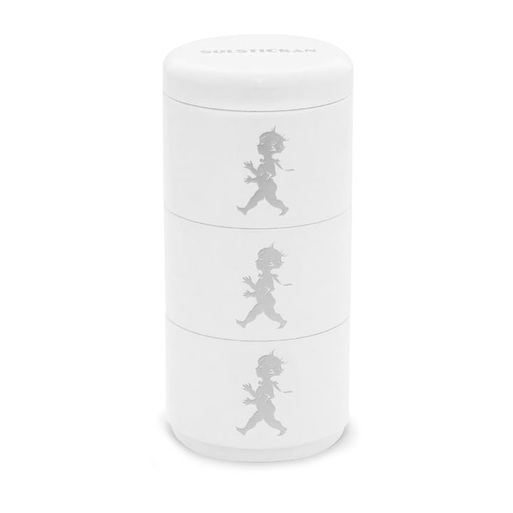 Solstickan voorraadpot driedelig Ø8,5 cm - Wit - Solstickan Design