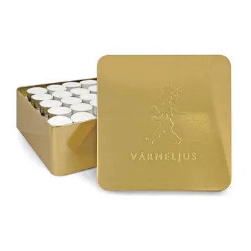 Solstickan waxinelichthouder 21x21 cm - Goud - Solstickan Design