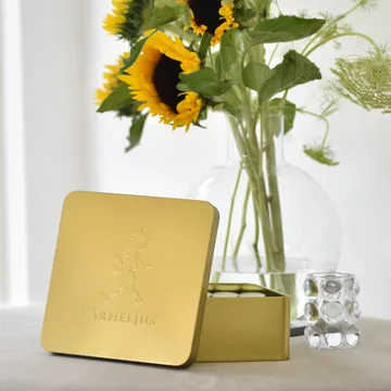 Solstickan waxinelichthouder 21x21 cm - Goud - Solstickan Design