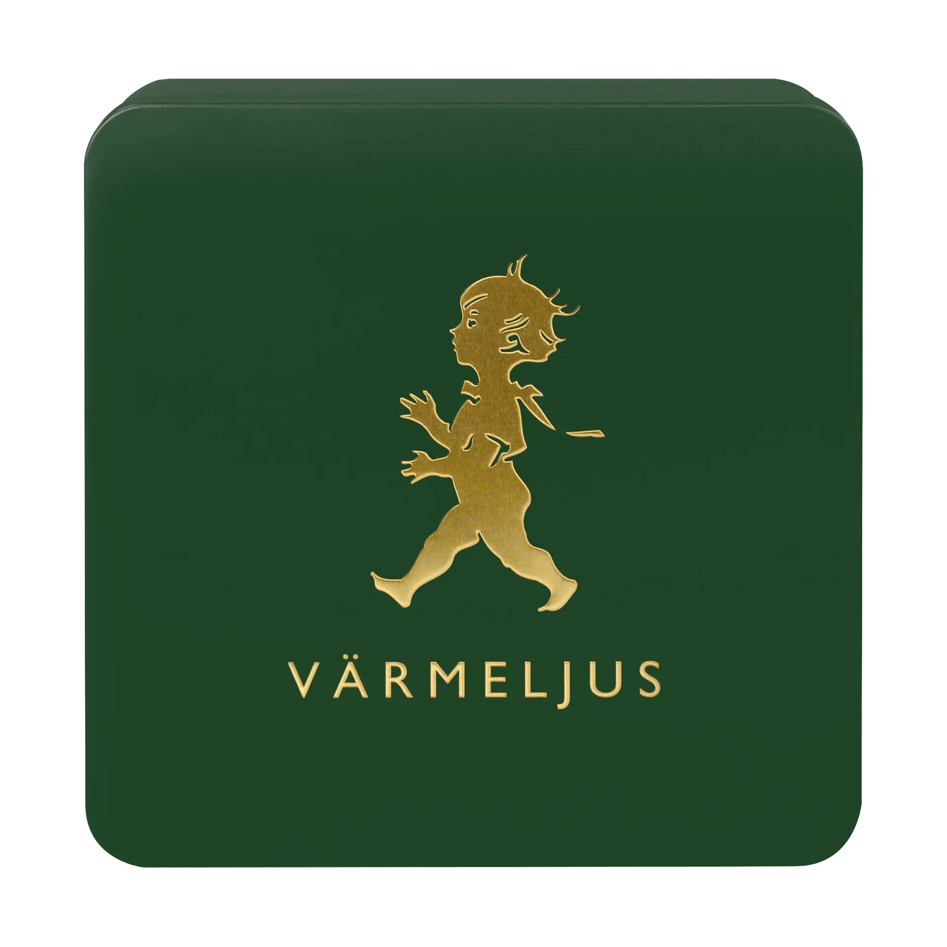 Solstickan waxinelichtjesdoos 21x21 cm, Groen-goud Solstickan Design