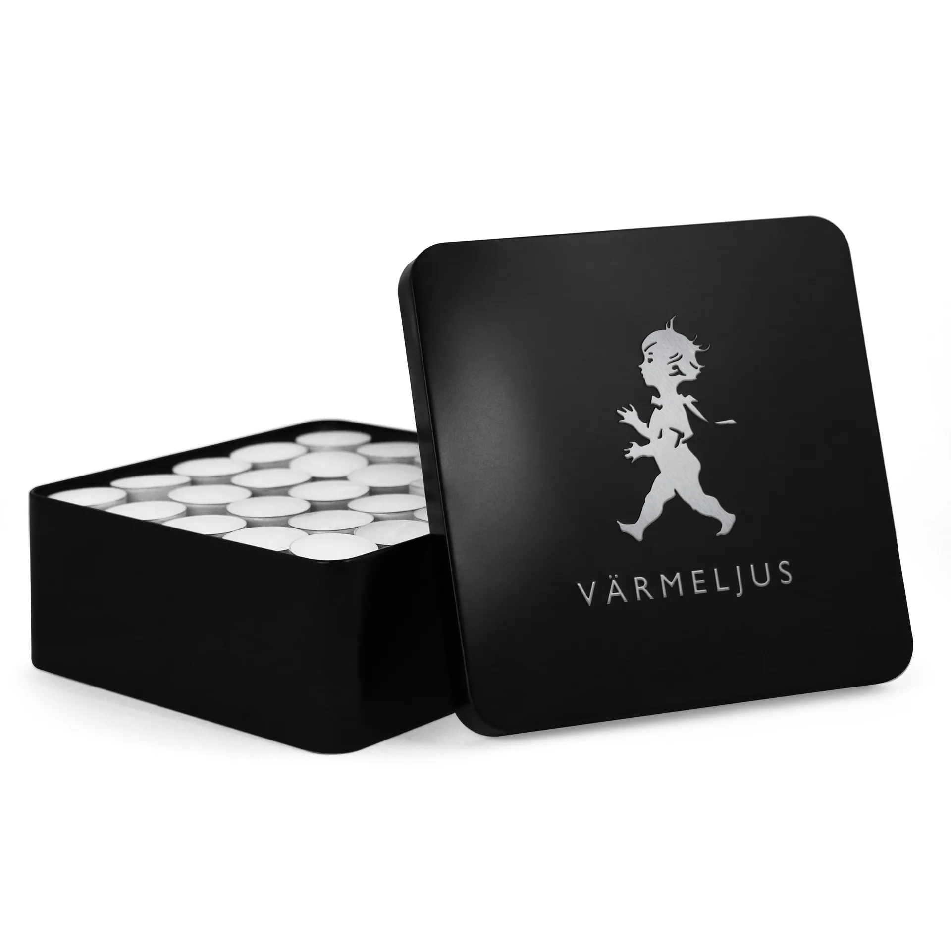 Solstickan waxinelichtjesdoos 21x21 cm, Matzwart Solstickan Design