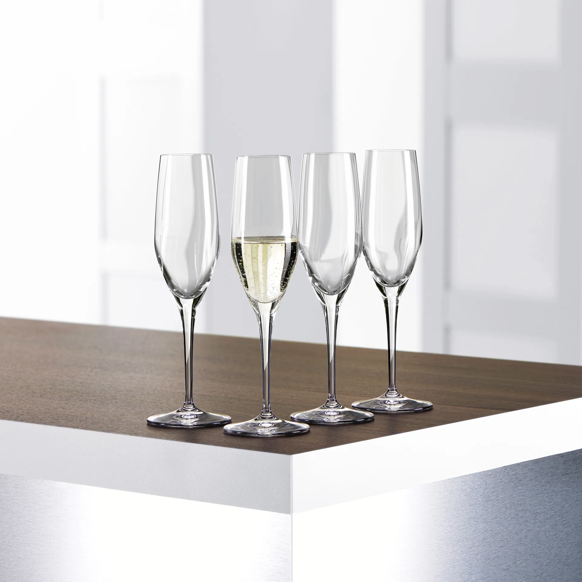 Authentis champagneglas 19 cl, 4 stuks, transparant Spiegelau