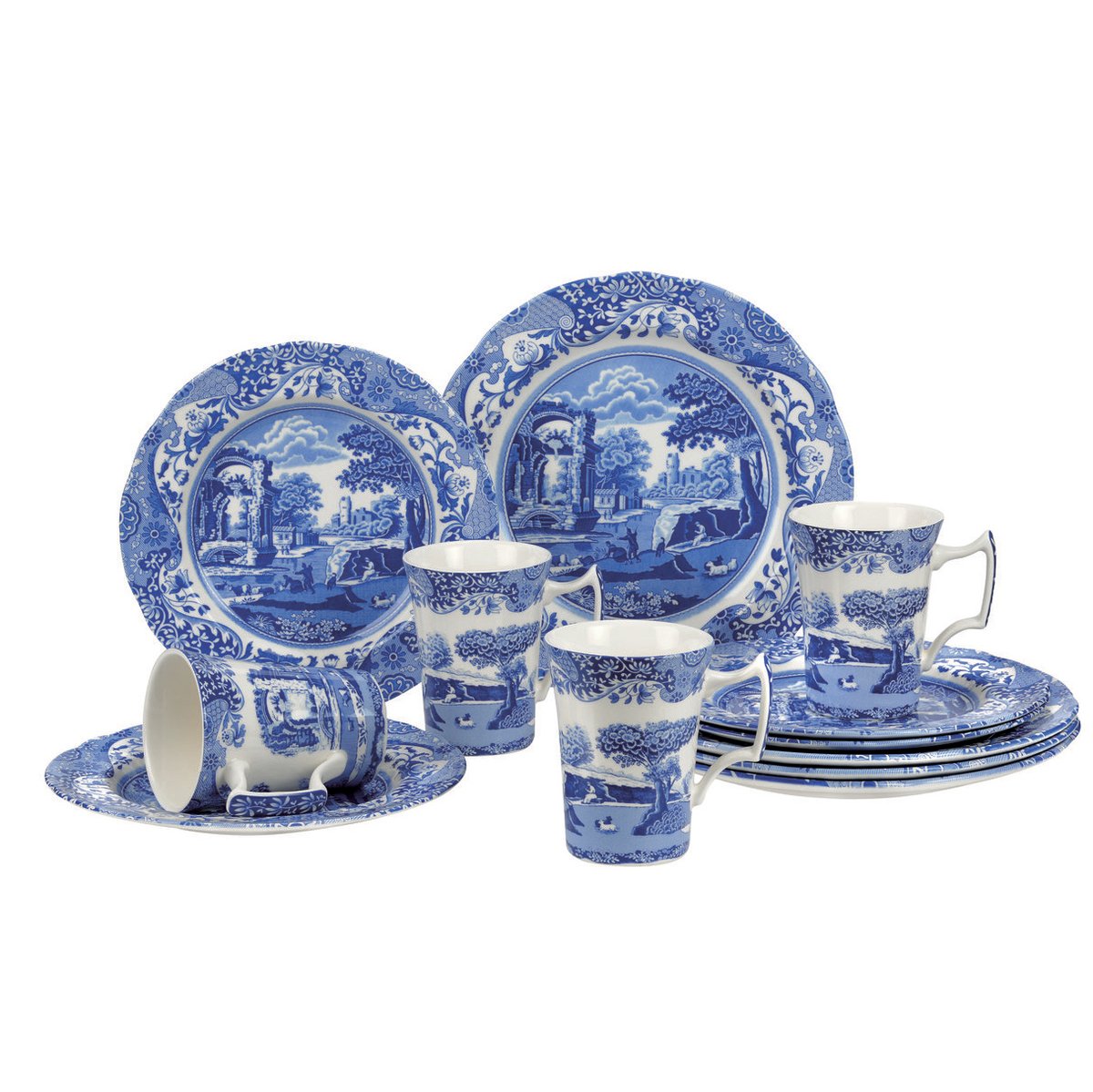 Spode Blue Italian 12-delige set 12 stuks