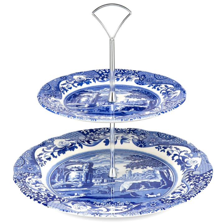 Blue Italian 2-laagse etagère - 2-laags - Spode