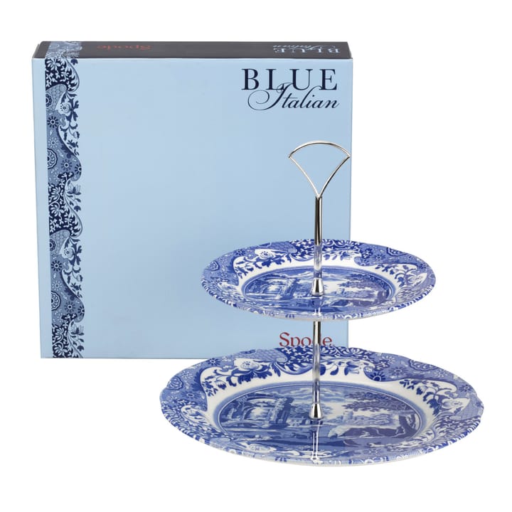Blue Italian 2-laagse etagère, 2-laags Spode