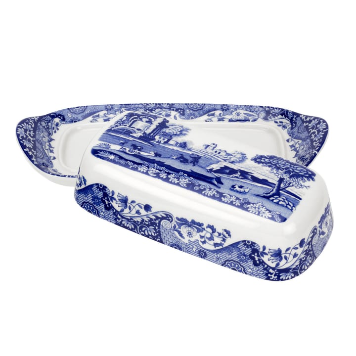Blue Italian botervloot, 20 x 10 cm Spode