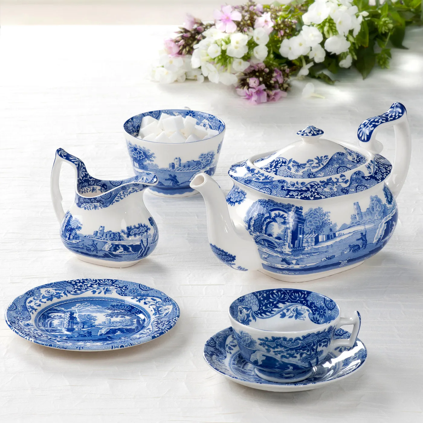 Blue Italian melkkan, 22 cl Spode