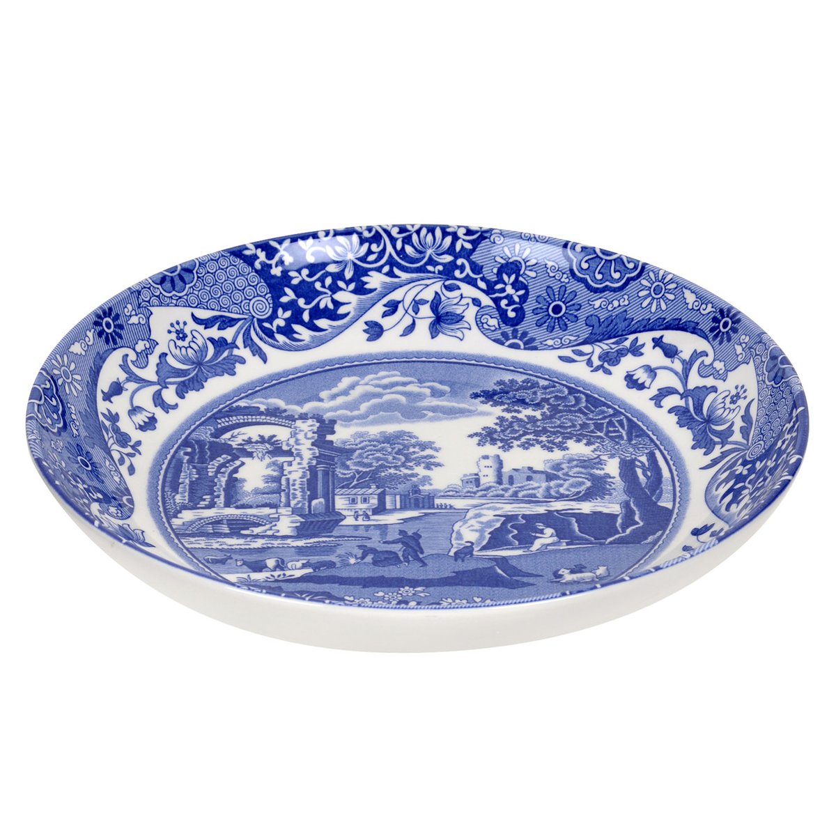 Spode Blue Italian pastabord 23 cm | Scandinavisch Interieur | Diepe borden | Blauw