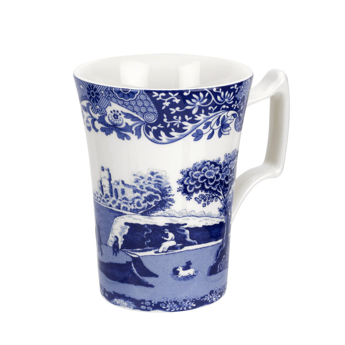 Spode Blue Italian rustieke mok 28 cl | Scandinavisch Interieur | Koffiekoppen | Blauw