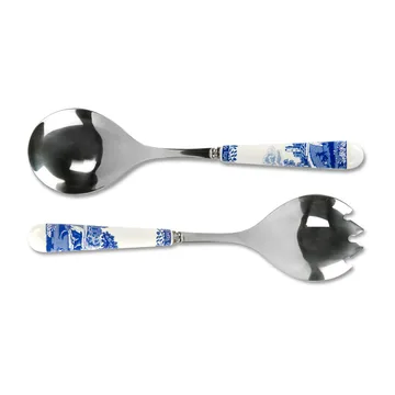Blue Italian saladebestek 2-delig - Keramiek-roestvij staal - Spode
