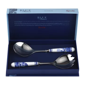 Blue Italian saladebestek 2-delig - Keramiek-roestvij staal - Spode