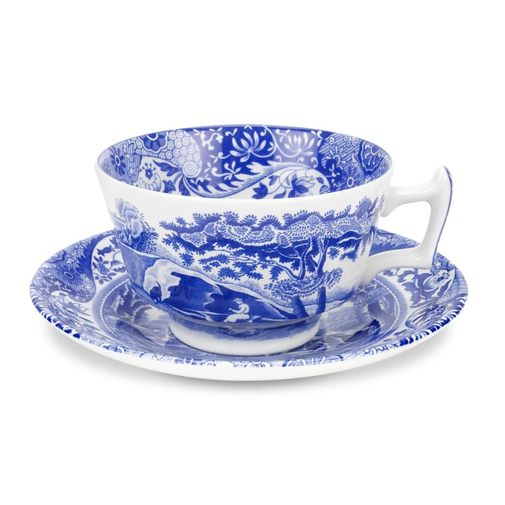 Blue Italian theekopje met schotel - 20 cl - Spode