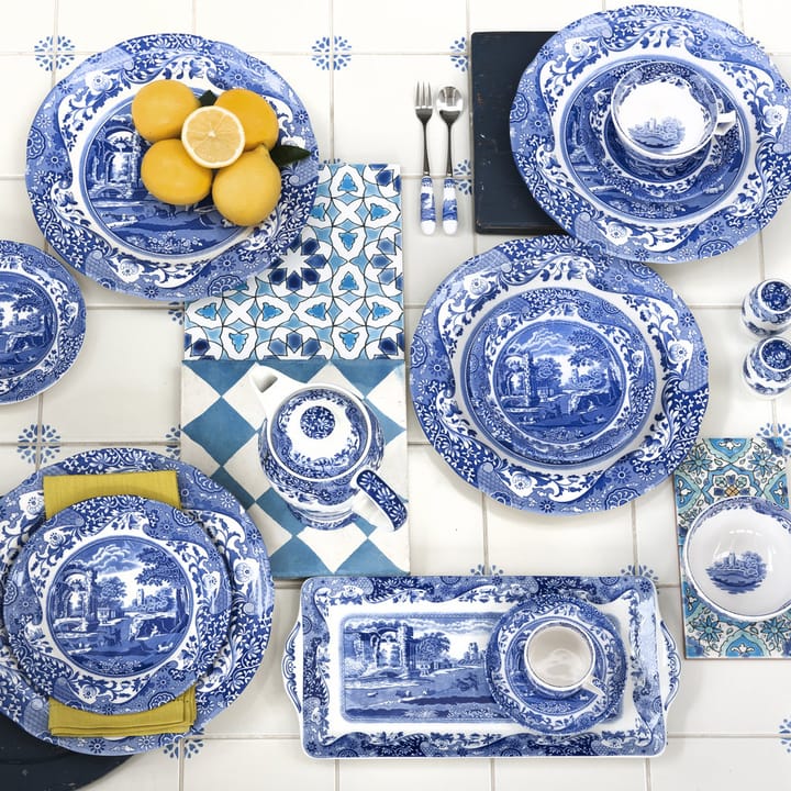 Blue Italian theekopje met schotel, 20 cl Spode