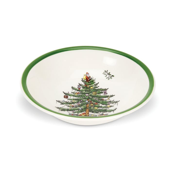 Christmas Tree schaal Ø15 cm - White-green-red - Spode