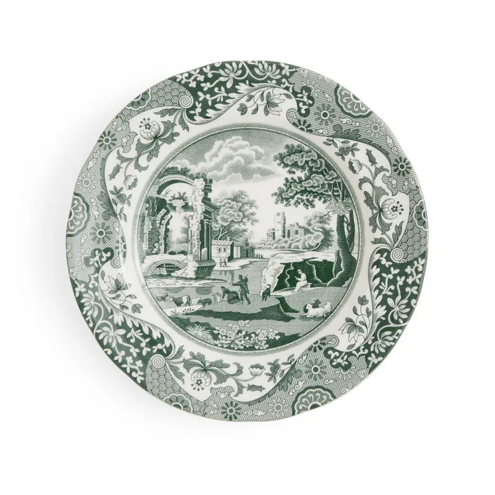 Heritage Green Italian bord - Groen, Ø15 cm - Spode