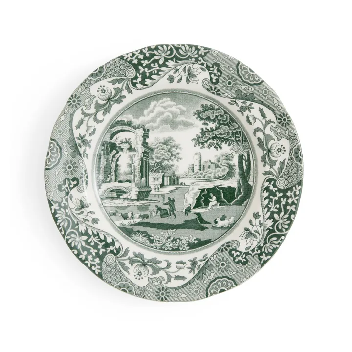 Heritage Green Italian bord - Groen, Ø20 cm - Spode