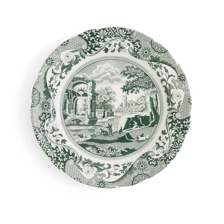 Heritage Green Italian bord - Groen, Ø27 cm - Spode
